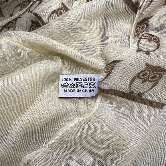 Tickled Pink Infinity Owl Print Scarf - Picture 3 of 3